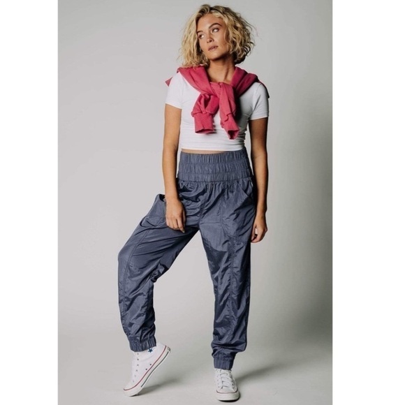 Free People The Way Home Joggers in Deep Sea - Picture 5 of 6